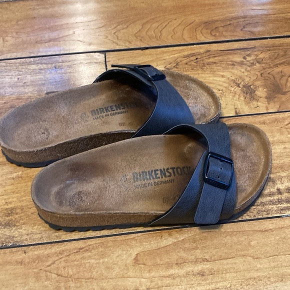 Birkenstock Dark Leather Sandals - Picture 2 of 7